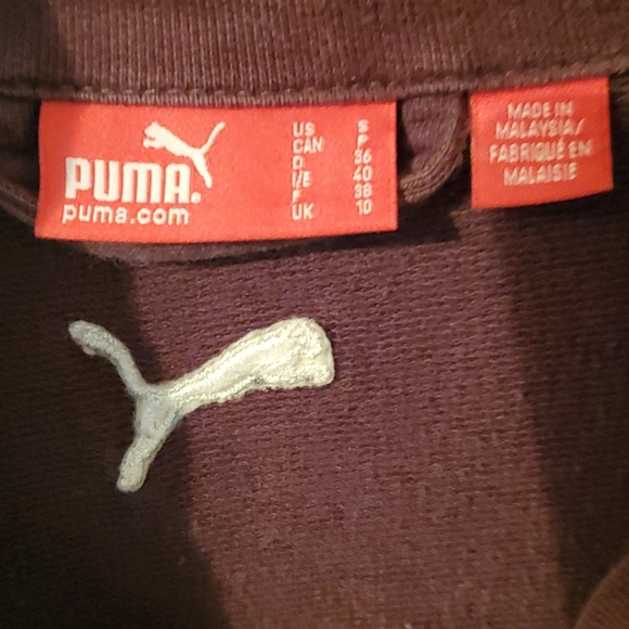 Children's puma jacket/ chocolate colored. - Picture 2 of 5